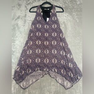 Three Eighty Two Asymmetrical Sleeveless Dress Boho Women’s XS